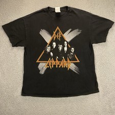 Vintage 2003 Def Leppard T-Shirt Mens size XL Tour Band Concert Tennessee River