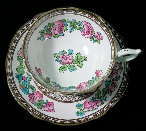 COALPORT Indian Tree Bone China Scalloped Tea Cup & Saucer Set - Picture 2 of 7