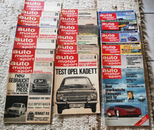 Auto Motor und Sport Zeitschriften Magazine von   1965 - 1998  Auswahl rar