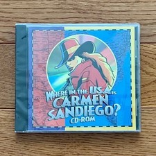 Where in the U.S.A. Is Carmen Sandiego  PC GAME CD-ROM in Original Sealed Case