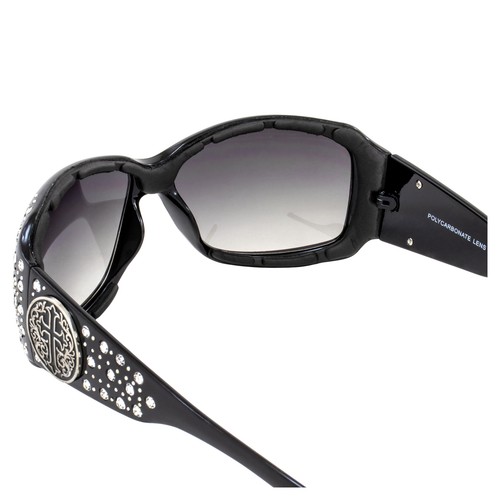 Rodeo Queen Mercy Padded Motorcycle Cross Sunglasses for Women Black Frame w/ - 第 5/7 張圖片