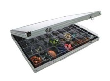 Aluminum Display Case with 45 Compartments