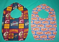 .NEW handmade BABY CHILD BIB CLEVELAND CAVALIERS BASKETBALL  SHIPPING DISCOUNTS