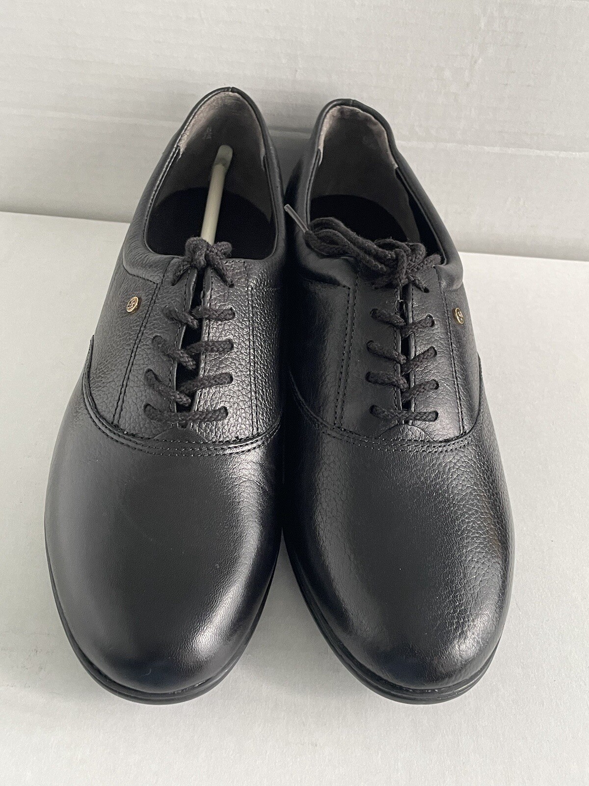 SAOLA Easy Spirit sneaker da donna Motion Oxford in pelle nera taglia 9 5B 2 A