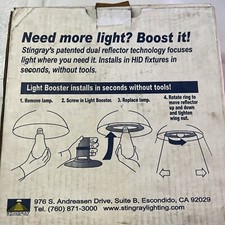 Stingray Light Booster LB-SRS-II HID Adjustable Reflector kit 100% More Light!