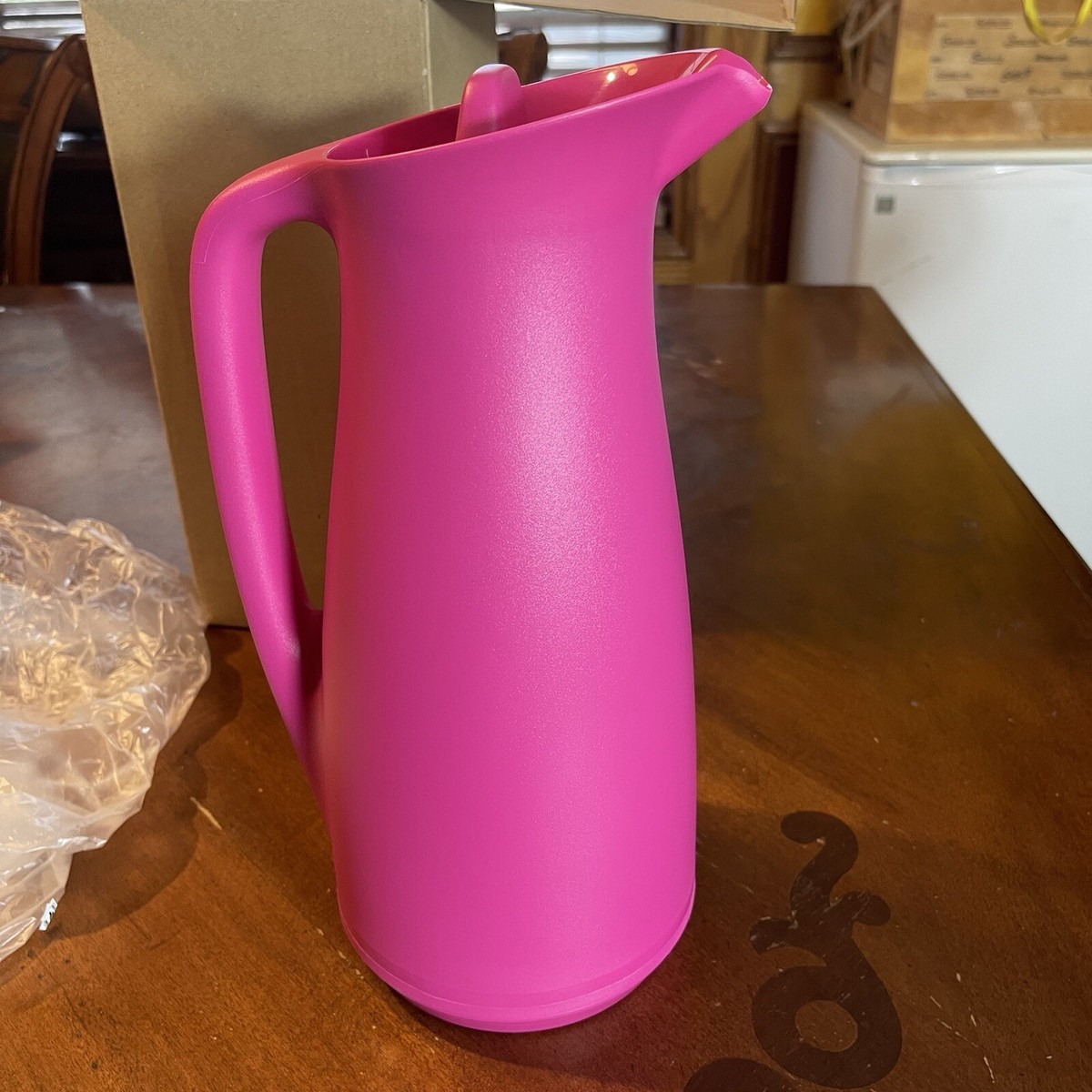 Tupperware Thermo Tup Pitcher 1 Liter Warm Cold Coffee Tea Drinkware Serveware
