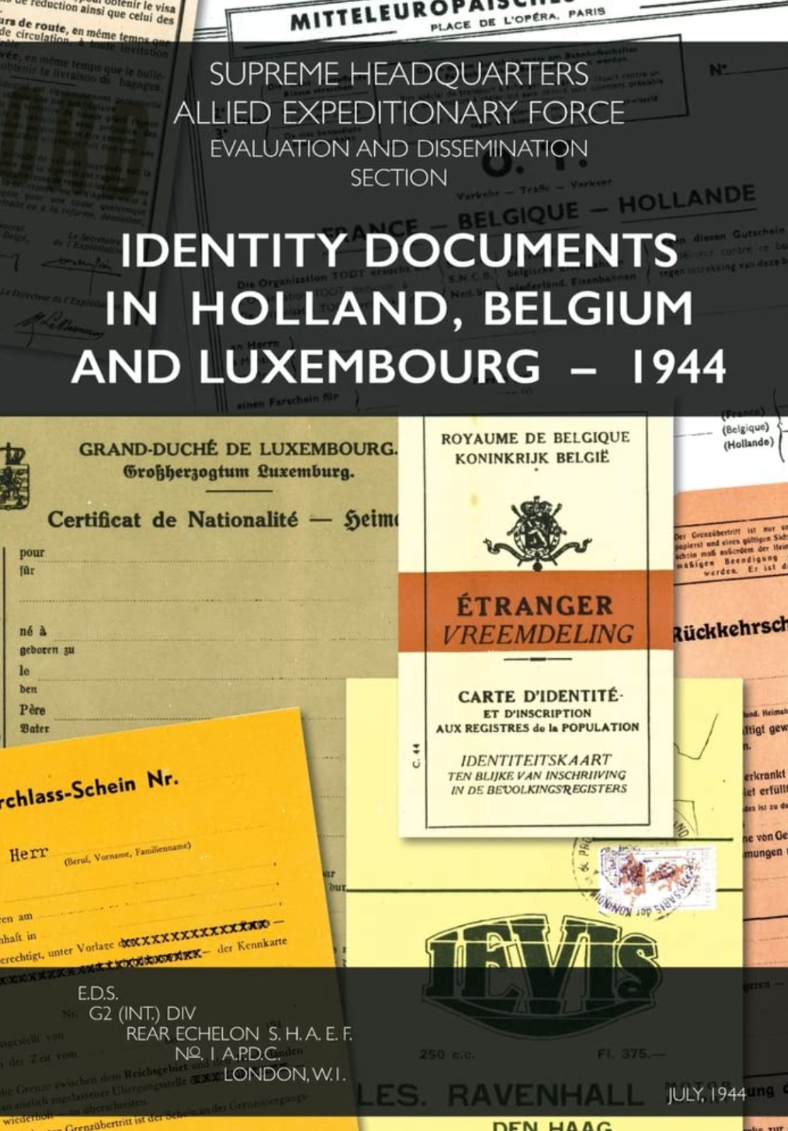 Identity Documents In Holland Belgium & Luxembourg 1944 German Occupation NEW