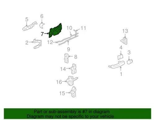 Manija interior de la puerta del lado del conductor genuino GM 2006-2009 Chevrolet Pontiac 25897973 Foto 2 de 2