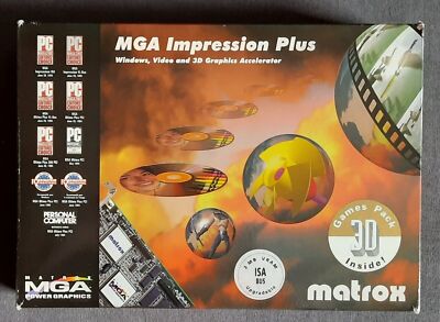 Matrox MGA Impression Plus ISA Graphics Card (IS-Athena R1, MGA-IMP+/A, 2MB, ORIGINAL BOX)