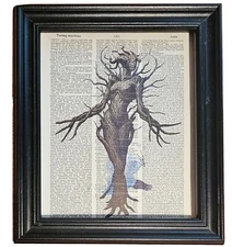 Sea Hag  Upcycled Dictionary Art