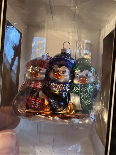 Celebrations RADKO Christophorus Glas Ornament Schneemann Familie Weihnachten 2024 Lot2 - Bild 8 von 12