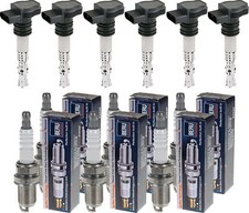 6x ABAKUS Zündspule + BERU Zündkerze für Mercedes-Benz GLK-Klasse X204 350