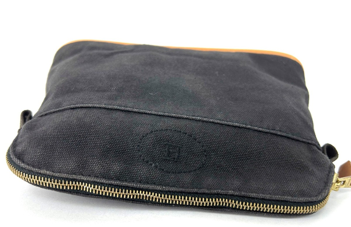HERMES Bolide Pouch キャンバス ノワール ブラック 黒 HERMES Bolide Pouch Mini Mini Cotton Canvas Leather Black