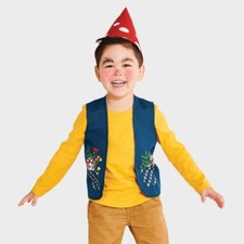 Toddler Gnome Halloween Costume Vest with Headpiece One Size Hyde EEK 1222