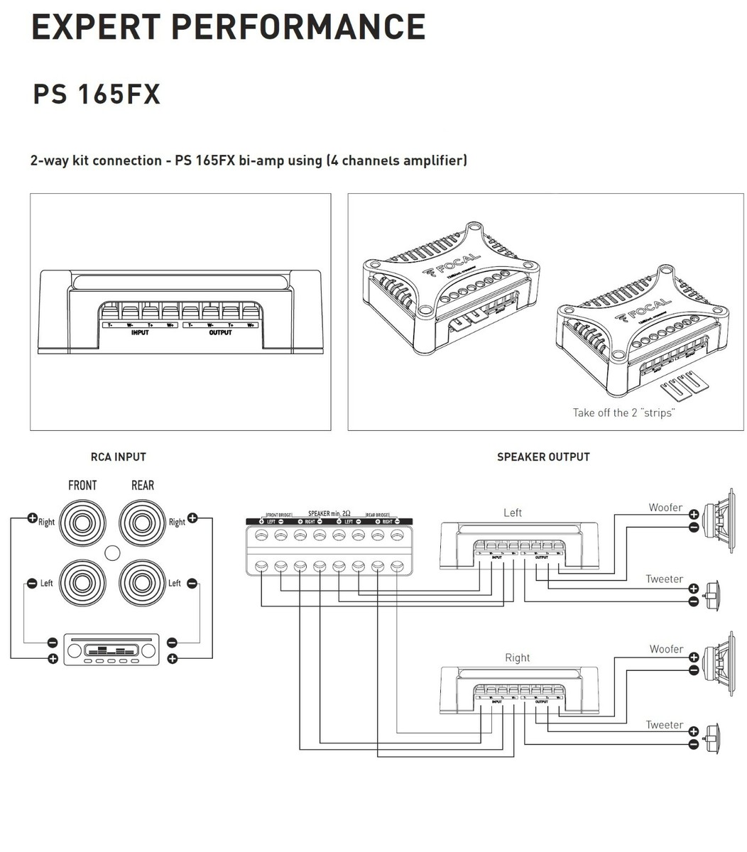 2 pieces(a pair) FOCAL PS 165FX EXPERT Flax-series 2-way Bi-amp