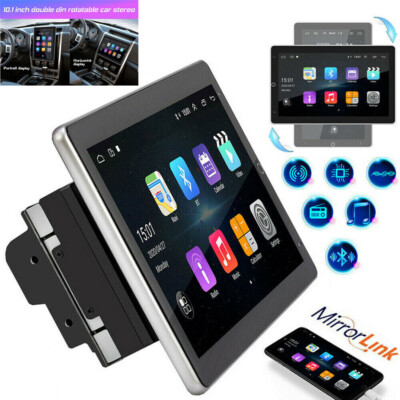 Rotatable 10.1'' Android 12 Touch Screen Car Stereo Radio Double 2DIN GPS WIFI