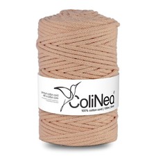 ColiNea Baumwollkordel mit Baumwollkern Geflochten 5mm, 100m Viele Farben