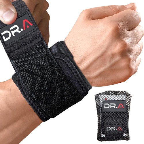 DOCTOR DEVELOPED WRIST BRACE/WRAP SUPPORT FOR TENDONITIS, RIGHT OR LEFT HAND