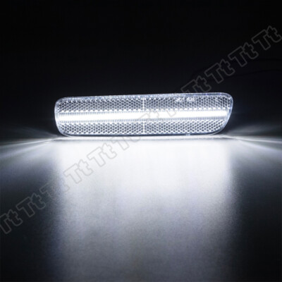 For 1999-2003 Lexus RX300 Clear Front / Rear Bumper White LED Side