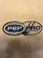Original Vintage PEP Precision Engine Parts Pro Sticker -8x3” (8J) Last One