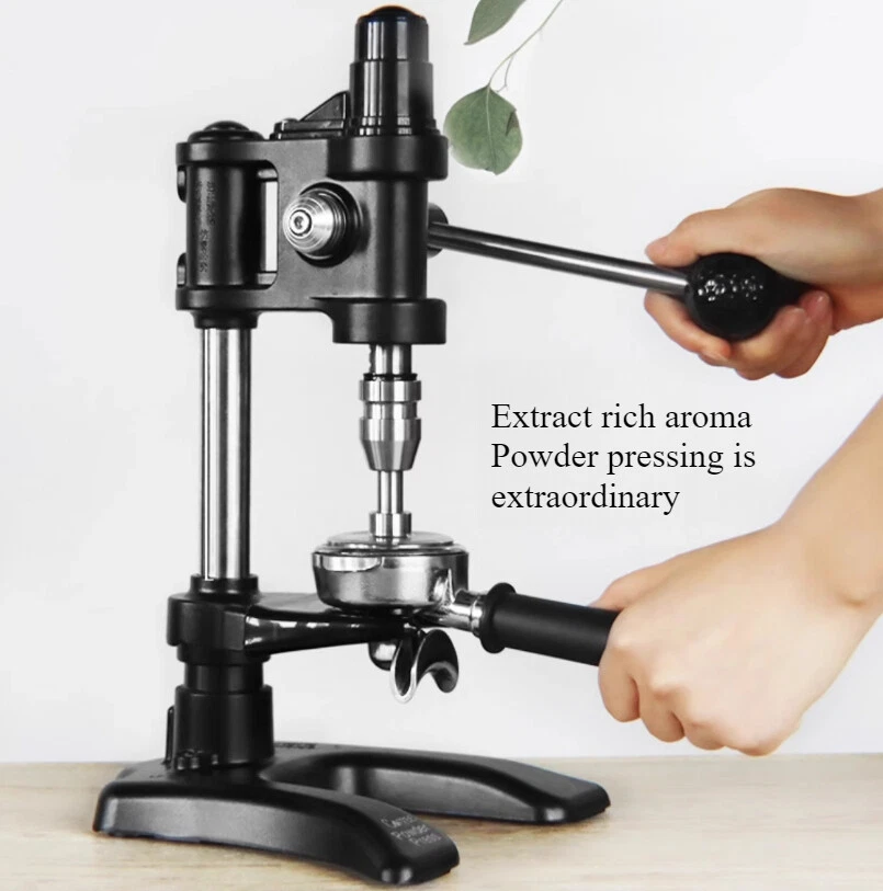 Flat Press Espresso Press Manual Coffee Tamper With Coffee Handle Holder 58mm