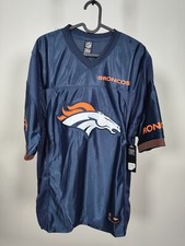 Denver Broncos Throwback Jersey Embroidered Logo Size M Navy NFL Team Brand New