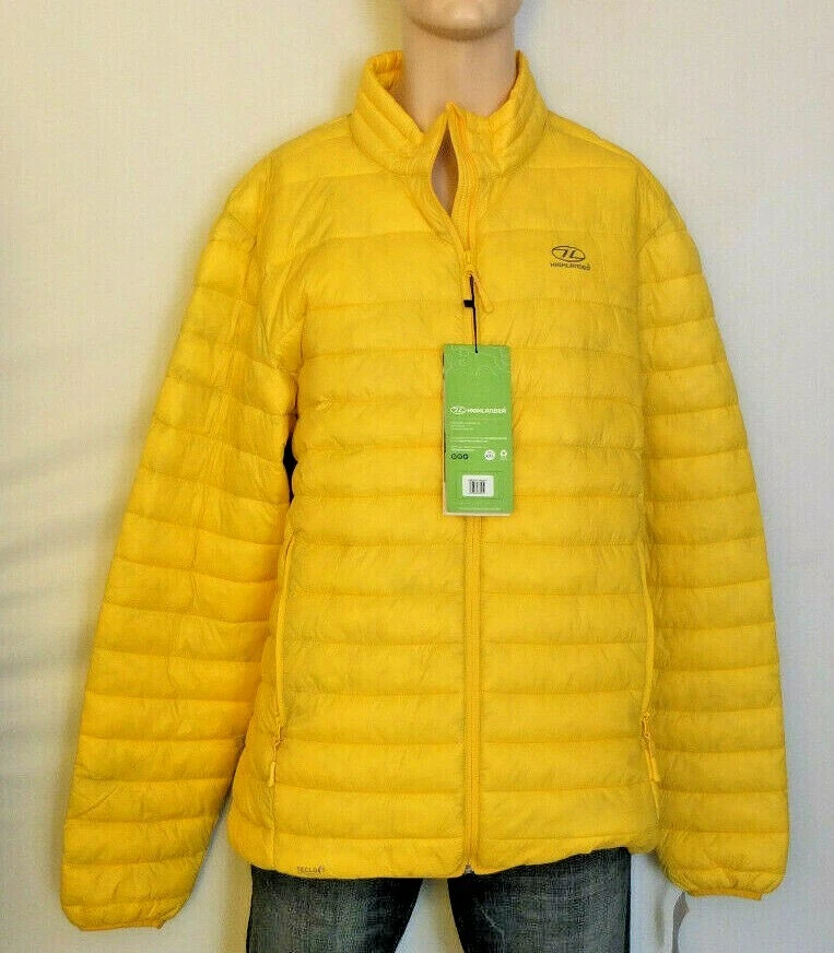 Highlander Fara Insulated Jacket Size 2XL New Ultra Light Super Warm Yellow