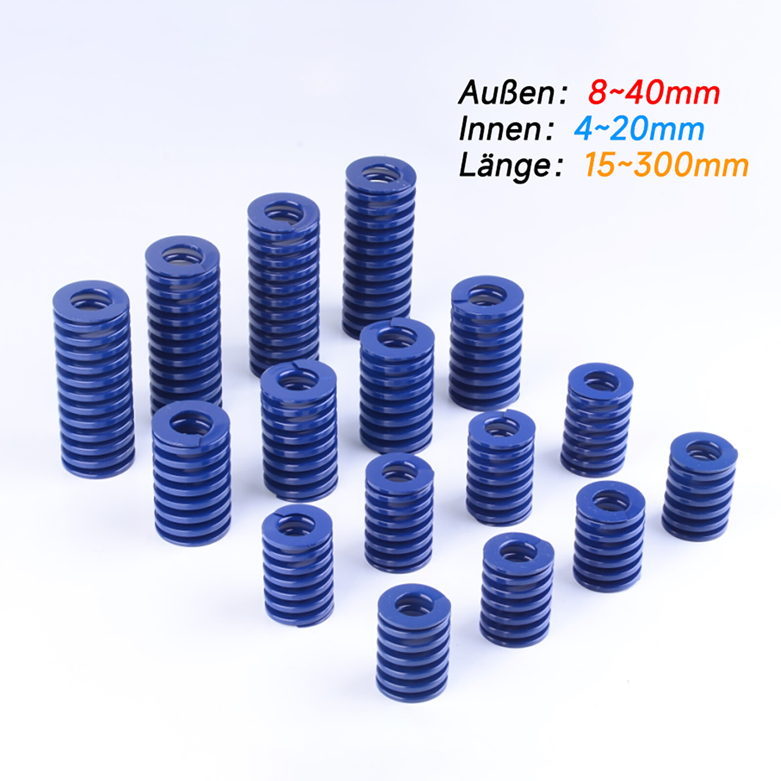 Y-förmige Kompressionsfeder 1000mm - Federstahl Druckfeder 2mm Drahtdurchmesser