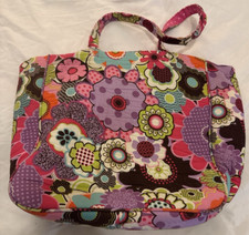 Yarnology Quilted Floral Craft Tote Bag Pink Polka Dot Lining Knitting Crochet