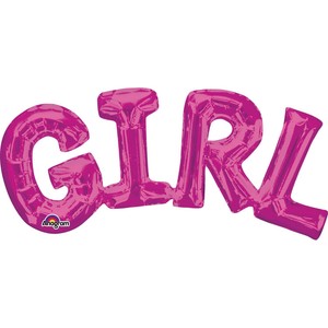 Detalles De Chica Rosa Metalizado Letra Globo Baby Shower Nino O Nina Decoracion Fiesta