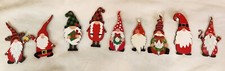 8 Pcs Christmas Gnome Wooden Ornaments Wood Hanging Christmas Tree Decorations