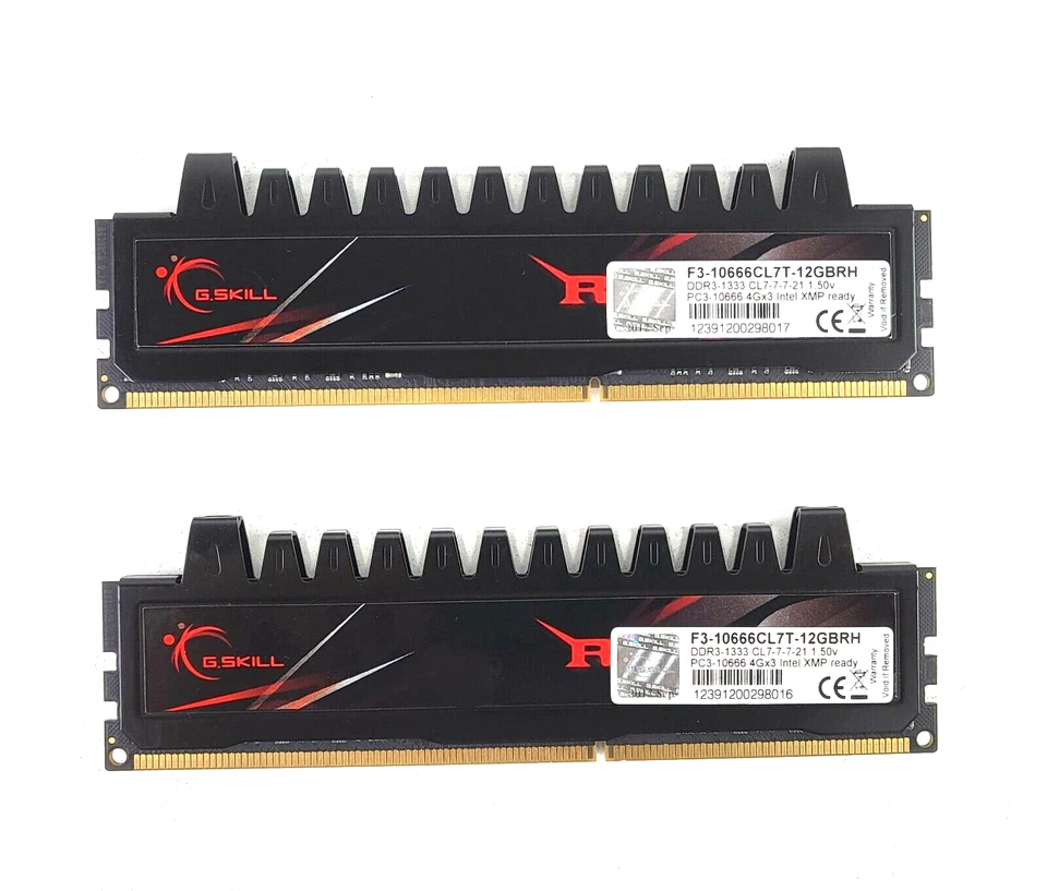 G.SKILL 8GB Kit Desktop Gaming Memory ( 4GB x 2 ) PC3-10666U DDR3-1333 Shield - Image 2 of 2