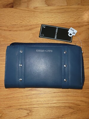 NWT Women UNION CODE Wallet Handcrafted Genuine Leather RFID