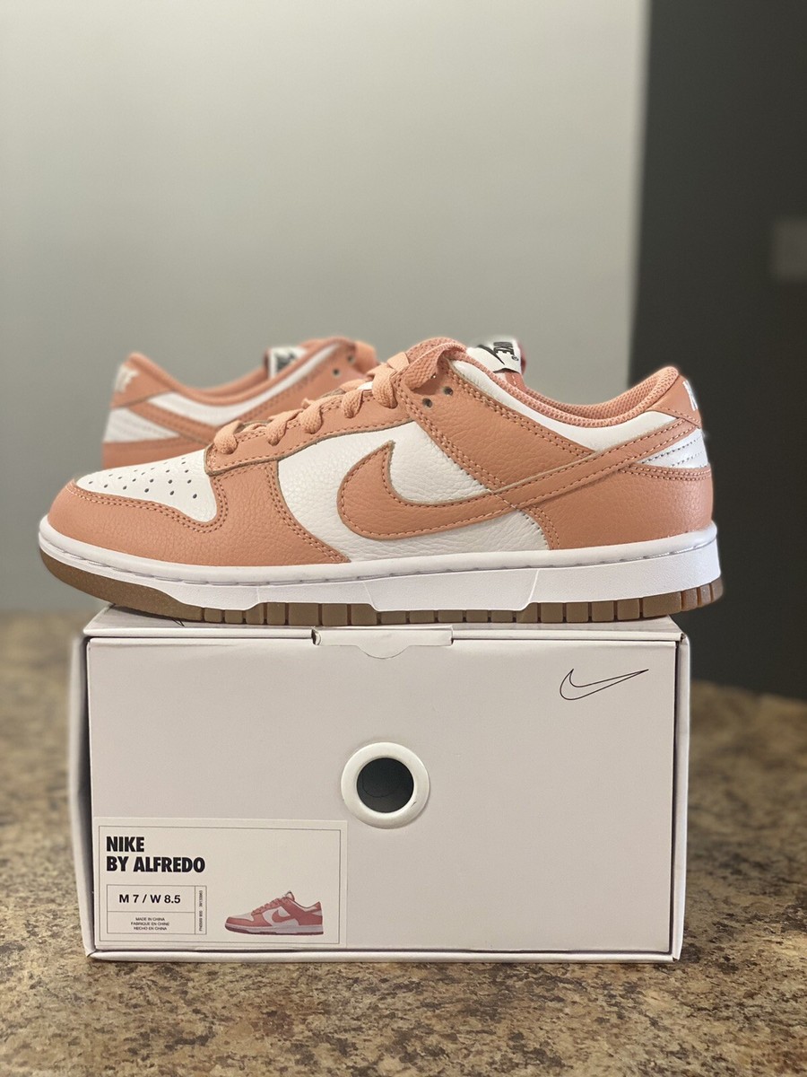 Nike Dunk Low Coral Peach Pink (Nike Dunk By You) - Size 7M / 8.5W