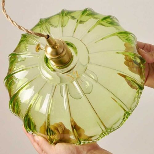 French Island Hanging Light Flower Shape Glass Mini Chandelier Lamp for Kitchen - Picture 19 of 26