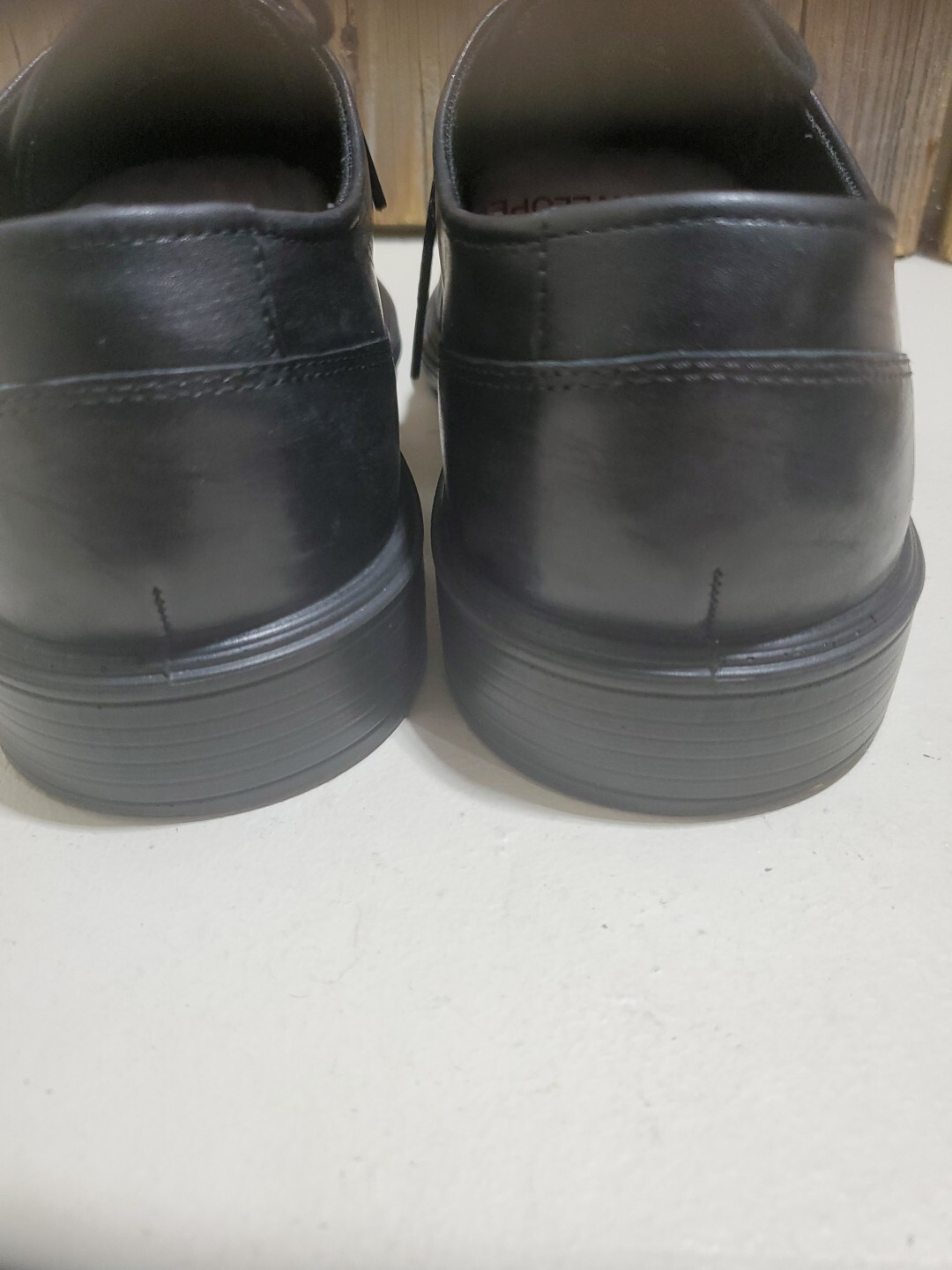 SAOLA Scarpe eleganti da uomo nere ECCO taglia 9 9 5 Shock Point in pelle stringate taglia EU 43 (24)