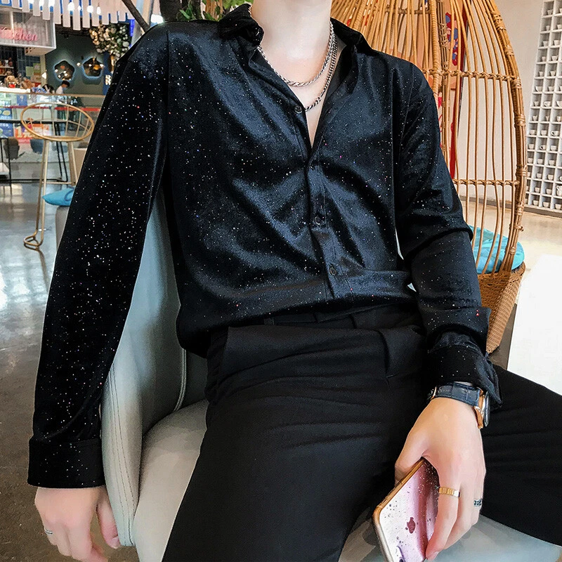 glitter long sleeve shirt