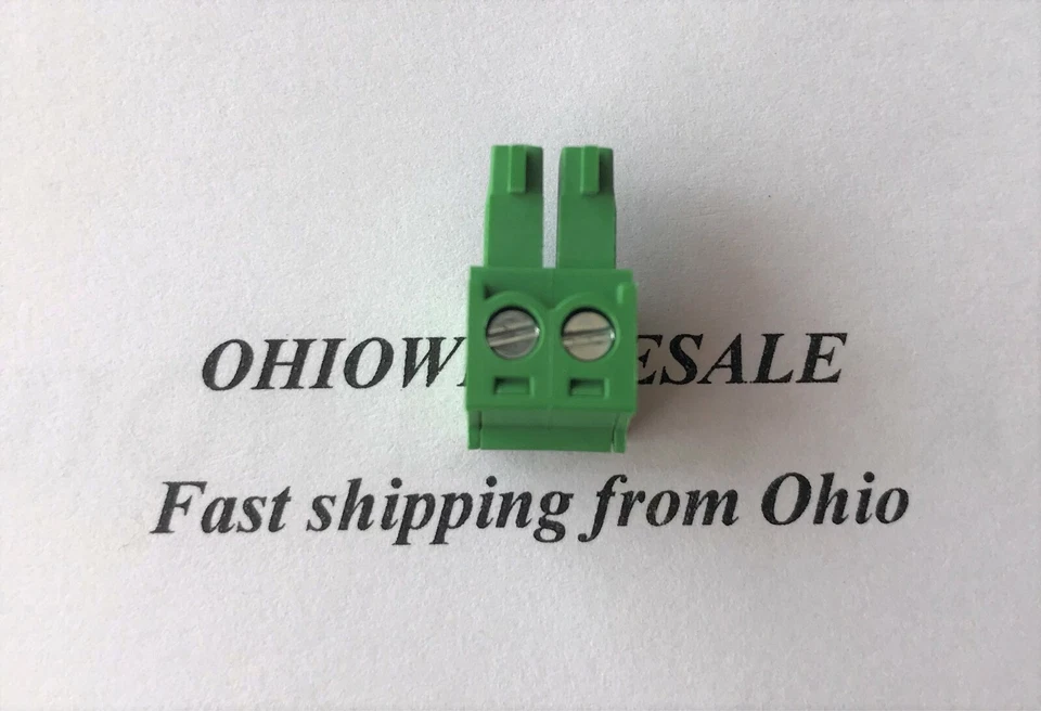 2 Pin 2 Pole 3.81mm Phoenix Connector Plug Terminal Block Set of 10 OHIO SELLER - Image 2 of 4