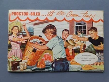 Proctor-Silex... it's ice cream time! - vintage brochure directions recipes