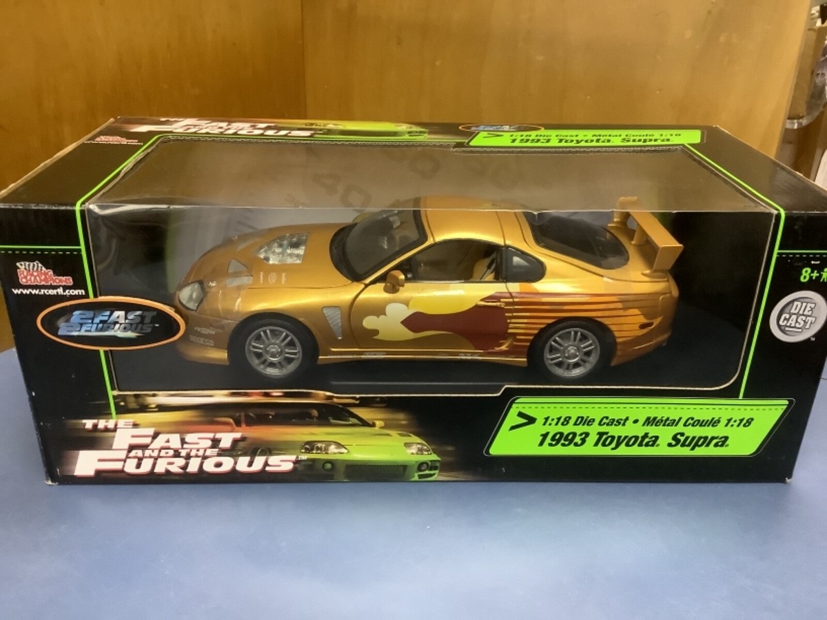 2 Fast And 2 Furious toyota supra gold 1/18 slap Jack's car