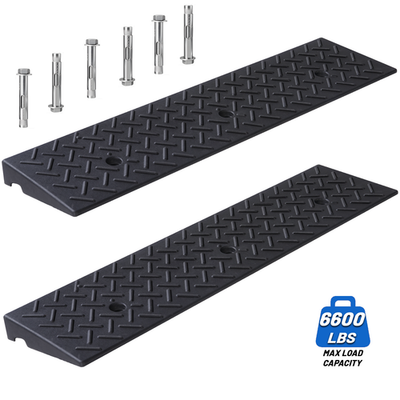 #ad 2#x27;#x27; Rise Heavy duty Rubber Driveway Threshold Curb Ramp For Wheelchair Cars Pair $45.99