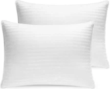 Washable Down and Feather Pillows Queen Size - Premium Soft Pillow