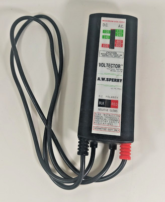 Sperry Voltector Voltage Tester Model V-11A Vintage Tested 600 Volt Max