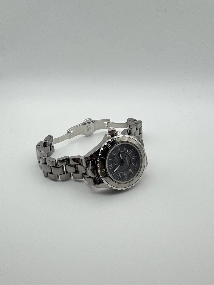 Reloj Isaac Mizrahi Live Mujer Gris Cerámica Esfera MOP Foto 3 de 4