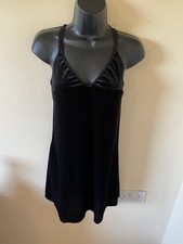 Little Black Velvet Dress Size 10 By Topshop ( 3870)