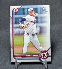 Jake Bennett 1st Prospect Rookie RC 2022 Bowman Draft Card #BD-141 Nationals