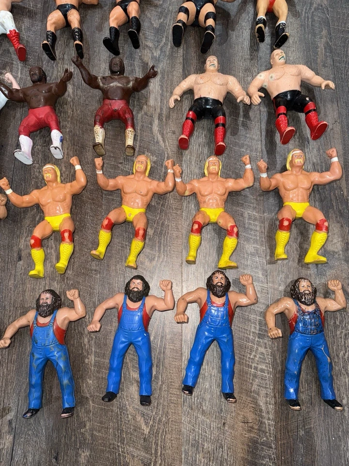 LOTE DE 27- Figuras de Lucha Deportiva Titan WWF LJN Años 80 De Colección 8 PULGADAS WWE RARAS Foto 2 de 4