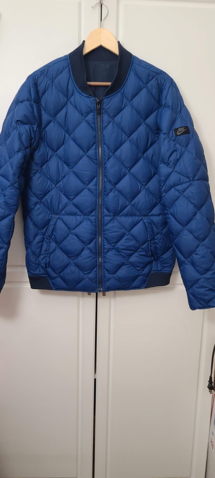 Nike Reversible Quilted Bomber down Jacket Mens M… - image 1