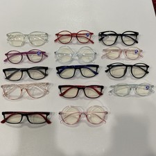 Anti-Strain Computer Gaming Blue Light EYE Glasses LIGHT WIEGHT Pink Clear Black