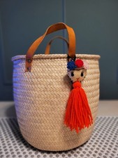 Handmade Mexican Palm Handbag   Artisan Woven Tote, Traditional OaxacaMarket Bag
